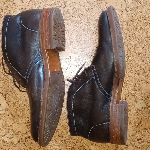 H.S.Trask Men\'s Chocolate Bison Leather Lace Up Chukka Boots Size 9 main image 10